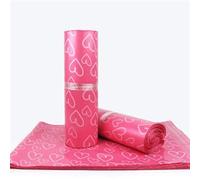 Sacchi Per Pacchi 50 Pz/lotto Grandi Sacchetti di Corriere Smerigliato Rosa Modello Cuore Sacchetto Adesivo Autosigillante Materiale Opaco Busta Mailer Spedizione Postale(Pink,25x35cm)