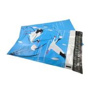 Sacchi Per Pacchi 50 pz/lotto Posta Sacchetti di Sacco Imballaggio Busta Impermeabile Borse Giraffa 10 * 13 Pollici Corriere Borsa Stampa Personalizzata Logo(25.5X37cm 50pcs-10)