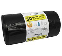 Sacchi Per Rifiuti Da 60L - 780Mm X 600Mm, Confezione Da 50 - BB2 KINGFISHER