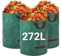 Sacchi per Rifiuti Da Giardino Resistenti - 272L X 3Pacchi Sacchi Da Giardino Ri