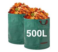 Sacchi per Rifiuti da Giardino Resistenti 500L x 2Pacchi Sacchi da Giardino