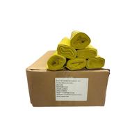 SACCHI PER SPAZZATURA 70X110 GIALLO 30 MICRON 100/200 ROTOLI BUSTE IMMONDIZIE
