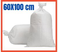 Sacchi Sacco Polipropilene Rafia Giardinaggio per Raccolta Bianchi 75X130 50X100