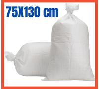 Sacchi Sacco Polipropilene Rafia Giardinaggio per Raccolta Bianchi 75X130 50X100