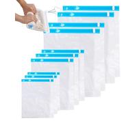 Sacchi Sottovuoto di Rotolo a Mano 10 Pezzi,Sacchetti Sottovuoto Viaggio SalvaspazioSacchetti Sottovuoto Salvaspazio Riutilizzabili per Vestiti,Biancheria Intima(50x70,40x60,40x50,39x32cm)
