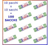 Sacchi spazzatura 70x110 cm VERDI Buste immondizia verde sacchetti grandi 100 pz