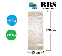 Sacchi spazzatura 90x120 ambra buste per immondizia resistenti rifiuti da 10kg