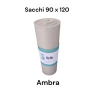 Sacchi spazzatura 90x120 buste raccolta differenziata nero ambra rotoli rifiuti