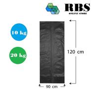Sacchi spazzatura 90x120 neri nero buste per immondizia resistenti rifiuti 10kg