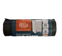 Sacchi spazzatura a rotolo 50x60cm 360 pz per la casa ufficio multiuso neri