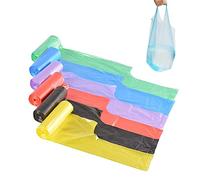 Sacchi Spazzatura Colore Sacchetti Con Manico, Resistenti Sacchetti Per Immondizia Cestino Biodegradabili In Plastica Non Profumata, Adatti Per Bagno, Cucina, Soggiorno, Ufficio, 6 Rotoli 120 Pezzi