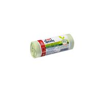 Sacchi spazzatura con maniglie biodegrad. Domopak Spazzy 12 l trasparente 15 pz Trasparente