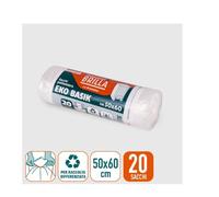 Sacchi trasparenti 50x60cm immondizia plastica cestini 15 rotoli da 20pezzi 25lt