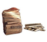 Sacco 3kg di legnetti legna accendifuoco in tronchetti per camino stufa