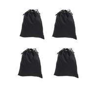 Sacco a Corda Impermeabile 4 Pezzi in Tessuto Oxford - Nero - Trasforma Borsa da Palestra/Sport/ Viaggio in 3 secondi, Organizzatore Scarpe Cosmetics/Regalo Idea (Corda doppia, 80*120cm)