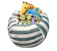 Sacco a Palla Contenitore per Animali di Peluche,Sedia Organizer Con Cerniera Per Bambole Di Peluche,Seduta Pouf Porta Giocattoli - per Camera Bambini Angolo Lettura Sala Giochi Soggiorno Asilo