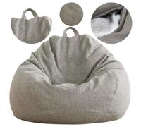 Sacco a pelo 250 L grigio chiaro con imbottitura ECO Bean Bag cuscino XL