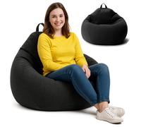 Sacco a pelo 250 L nero con perle EPS imbottitura Bean Bag cuscino XL