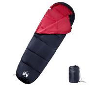 Sacco a pelo a mummia per adulti, 3 stagioni, per campeggio, leggero e compatto, per escursioni, viaggi all'aperto, 215 x 85 cm, blu navy