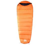 Sacco a pelo a mummia per adulti, con cappuccio e cerniera, impermeabile, traspirante, compatto, per campeggio, escursionismo, trekking, outdoor, 215 x 85 cm, 3 stagioni, isolamento leggero