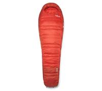 Rab - Alpine 0C / 32F - Sacco a pelo in piuma Long - Body Size: 200 cm Zip: Left Dark Horizon /rosso