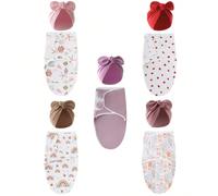 Sacco a pelo con cappuccio per culla per neonati da 0-3 mesi, morbida copertina avvolgente per culla per neonati, adatto sia per bambini che per bambine Viola,Amore,Cachi,Conchiglia + polvere,Fragola