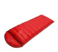 Sacco a Pelo da Campeggio all'aperto in Piuma D'Oca Bianca Adatto for l'inverno for Adulti, Tenere al Caldo 5 Colori 4 Tipi di Spessore per Campeggio(Red Weight 1700g)