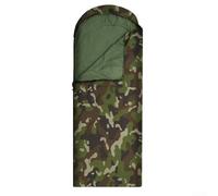 Sacco a pelo da campeggio all'aperto Jungle Camouflage Modello Quattro Stagioni Uso Impermeabile Antivento Poliestere 170T Adulti Bambini 180x75cm Portatile