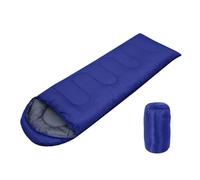 Sacco a pelo da campeggio, caldo, 4 stagioni, leggero, a busta, for zaino in spalla, all'aperto, mummia, in cotone, invernale(Blue)