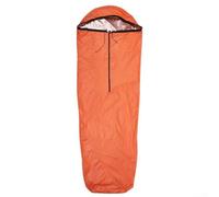 Sacco a pelo da campeggio con protezione termica e materiale antivento impermeabile per emergenze (arancione)