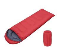 Sacco a pelo da campeggio Leggero 4 stagioni Busta calda Zaino in spalla a invernale in cotone for esterni per Adulti(Red)