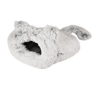 Sacco A Pelo Flamingo Alba Bianco Peluche Cotone 38x53x23 Cm Per Gatti