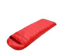 Sacco a pelo grande con busta in piuma d'oca bianca: calda trapunta termica for la stagione fredda(Weight 900g Red)