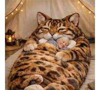 Sacco A Pelo Grande Per Gatti Morbidi Per Adulti, Coperta Calda Morbida E Lavabile, Buste Per Gatti Adorabili, Sacco A Pelo Per Campeggio, Viaggi E Uso Interno