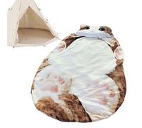 Sacco a pelo in peluche, coperta lavabile, calda, carina, modello a forma di gatto, per casa, interni, pavimenti, , viaggi, relax, pigiama party tra