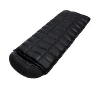 Sacco a pelo in piuma for adulti da campeggio all'aperto doppio caldo in d'oca sacco a trapuntato for due scopi doppia giunzione Per Campeggio Escursionismo(Black400g Goose down)