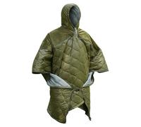 Sacco a pelo indossabile, coperta con cappuccio, portatile, confortevole, per viaggi, escursioni, attività all'aperto, stadio invernale, casa, zaino in spalla