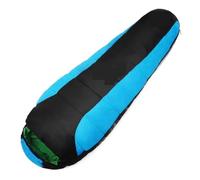 Sacco A Pelo Jungle King Imbottitura Ispessita Quattro Fori Sacchi a Pelo in Cotone Adatto for l'Inverno Spessore Termico Campeggio Viaggio(Blue 1500g)