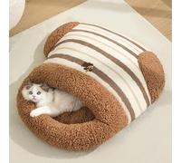 Sacco a pelo per gatti, cuscino per animali domestici, caldo, morbido e