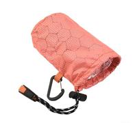 Sacco a pelo portatile da esterno, per prepararsi e viaggiare (arancione)