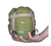 Sacco a pelo rettangolare ultra-leggero per clima caldo, 190,5 cm x 76,2 cm (lu x la), per campeggio, escursioni e trekking, comodo per bambini, ragazzi e adulti; per primavera, estate e autunno, impermeabile e compatto, Army Green