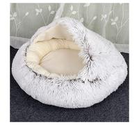 SACCO A PELO SEMI CHIUSO PELLICCIA SINTETICA MORBIDO PER GATTI CANI MARRONE 65CM