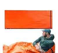 Sacco A Pelo Sopravvivenza - Bivacco Termico Di Emergenza | Salva-Vita Esterno Impermeabile | Coperta Compatta Per Campeggio, Escursionismo E Avventura | Pellicola Alluminio Pe, Isolante E Riut