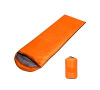 Sacco a pelo ultraleggero per adulti e bambini, 1 kg, portatile, 3 stagioni, per escursionismo, campeggio, zaino in spalla, con sacco (arancione)