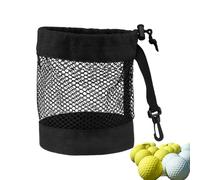 Sacco a rete da golf - Organizer per palloni da golf in nylon, borsa portatile da golf, grande borsa con coulisse, borsa per allenamento ed esercizi di golf per uomini e donne