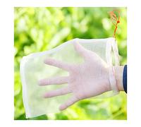 Sacco a rete per frutta, 5 pezzi di sacchetti nylon con coulisse in rete traspirante bianca for frutta e verdura(30cmx45cm)