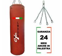 Sacco Boxe Pugilato Vuoto da Riempire 100x40 cm Pelle Sintetica Professionale