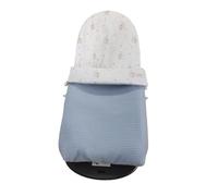 Sacco copertura per sdraietta compatibile con BabyBjörn Balance Soft- Sostituisce tappezzeria originale- Topolini - Azzurro infarinato - Altezza coperchio regolabile- Fatto in Spagna- Nenel