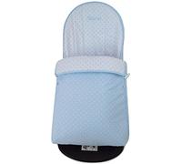 Sacco copertura per sdraietta CON NOME RICAMATO compatibile con BabyBjörn Balance Soft- Sostituisce tappezzeria originale- Stelle- Celeste- Altezza coperchio regolabile- Fatto in Spagna- Nenel