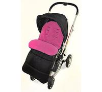 Sacco coprigambe imbottito compatibile con passeggino Koochi Litestar Travel, rosa